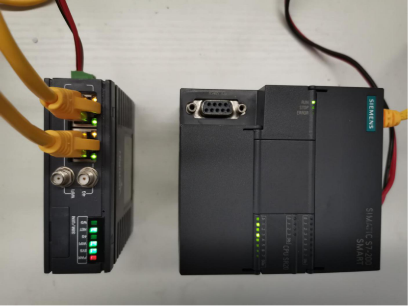 evo视讯科技网关连接plc示意图